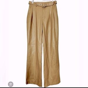 7 For All Mankind Tan Wide-Leg Pants